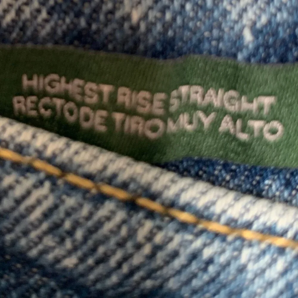 WILD FABLE HIGHEST RISE STRAIGHT LEG JEANS SIZE ZERO - Picture 3 of 6